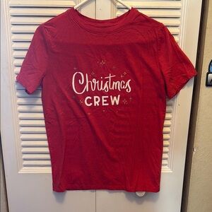 Cat & Jack Red 'Christmas Crew' Kids Shirt